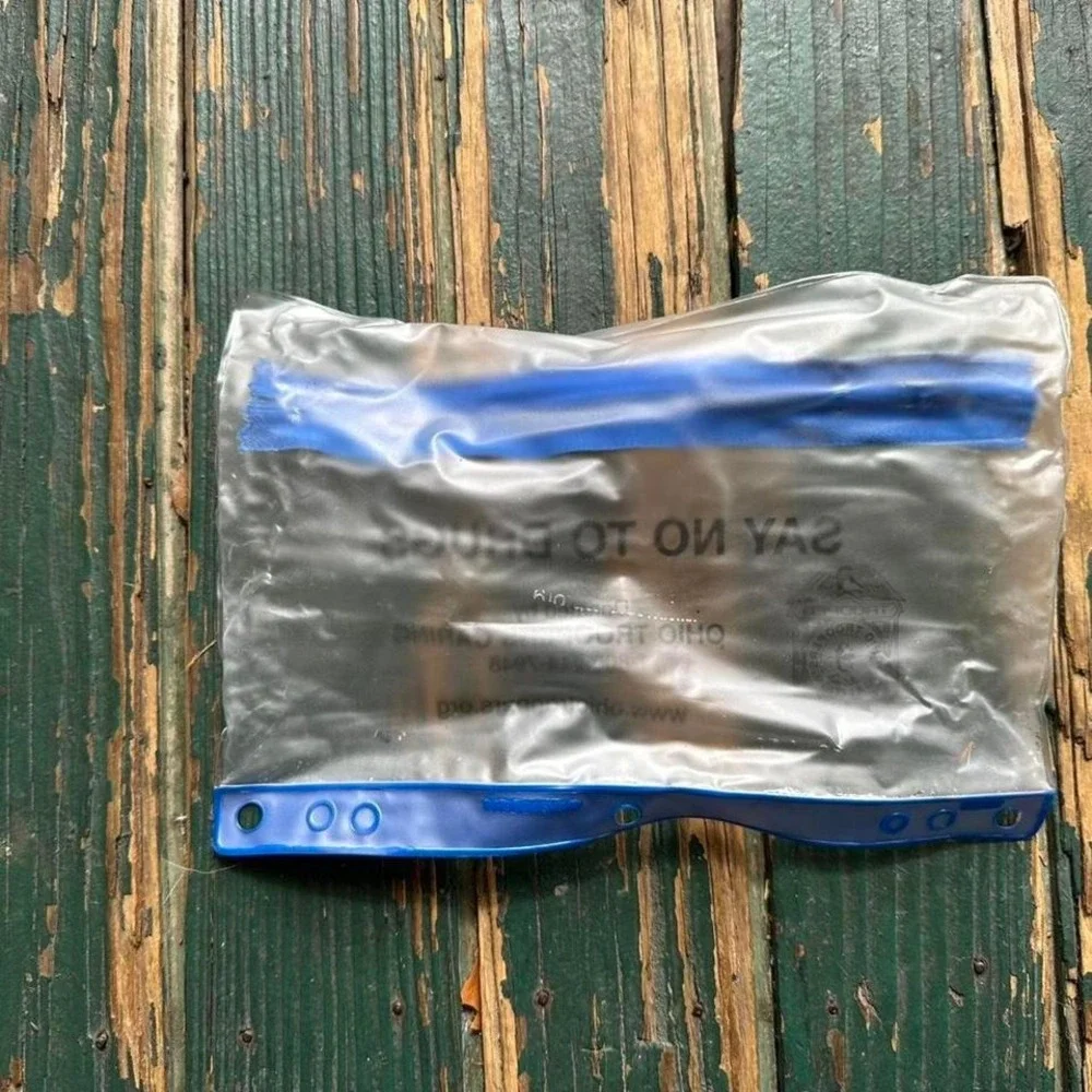 Vintage Say No To‎ Drugs Ohio Troopers Caring Clear  Vinyl Pencil Pouch Binder